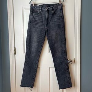 Gap Cigarette High Rise Straight Leg Jeans